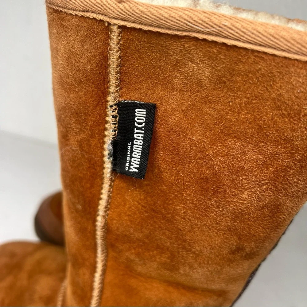Warmbat Australia tan Sherpa mid calf boots